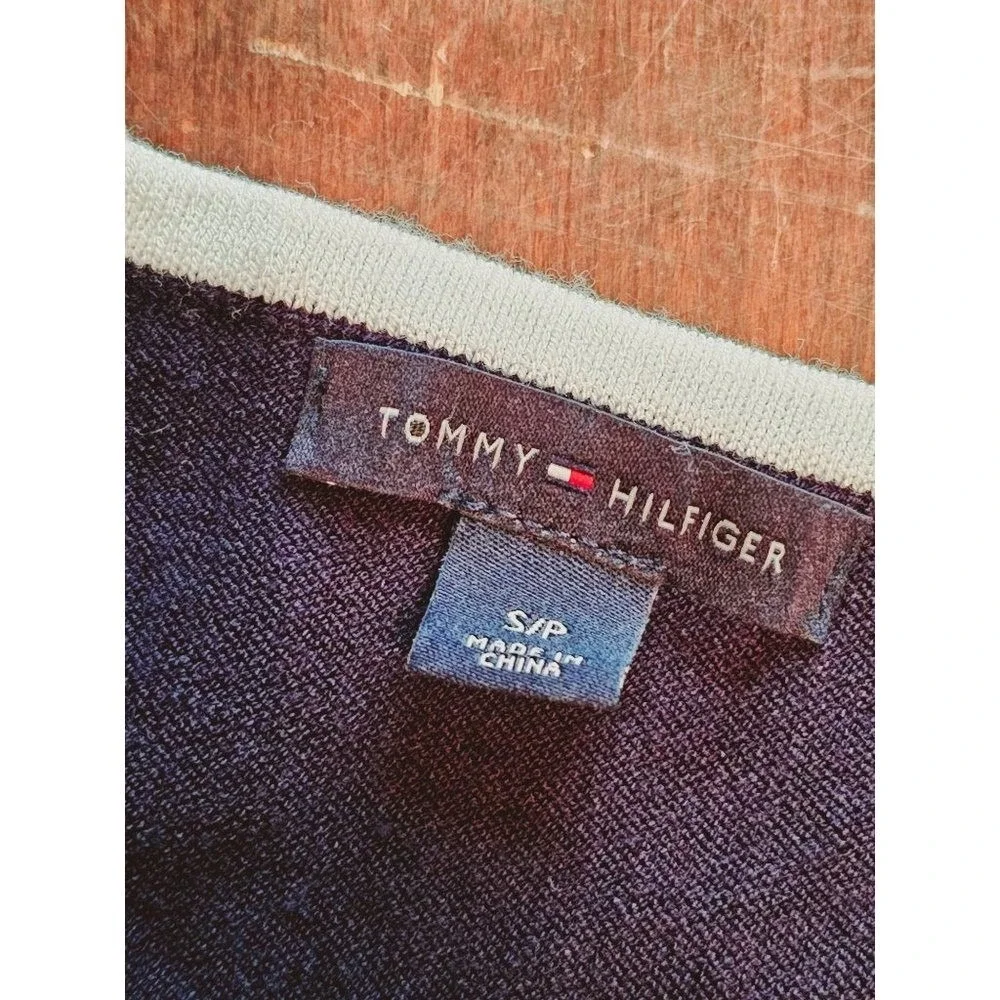 Tommy Hilfiger‎ Knit Nautical dress size Large blue sleeveless